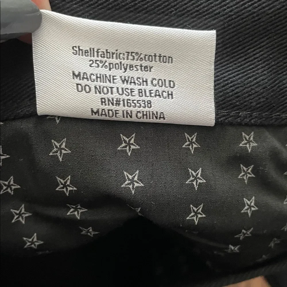 DCPL Lightning Black Straight Leg Jeans Sz 34